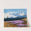 Crocuses with Snowy Mountains Behind by Stanisław Witkiewicz