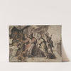 Croesus Showing His Riches to Solon by Style of Francken Family