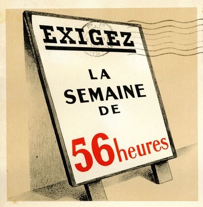 Exigez la semaine de 56 heures (1937)