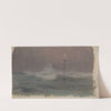 Croix Et Vague, Bretagne (1905) by Henry Brokman