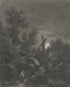 Cross in the moonlight
