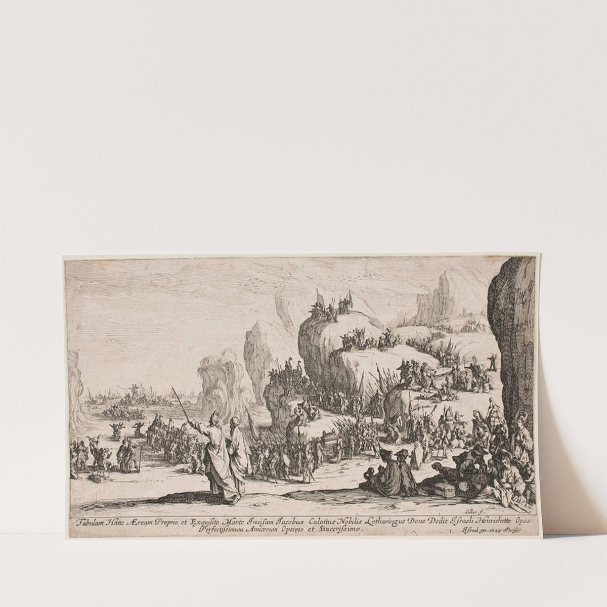 Crossing of the Red Sea (1630) by Jacques Callot