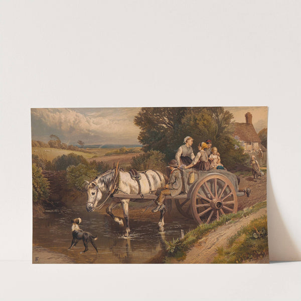 Crossing the Brook by Myles Birket Foster