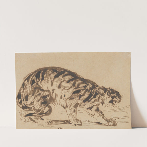 Crouching Tiger (1839) by Eugène Delacroix