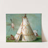 Crow Lodge Of Twenty-Five Buffalo Skins by George Catlin