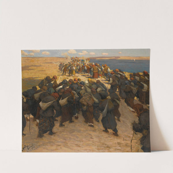 Crowd of Pilgrims by Viktor Ivanovich Zarubin