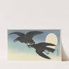 Crows at full moon (1925 - 1936) by Ohara Koson