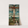 Crucifixion with the bust of a praying nun by Anonymous
