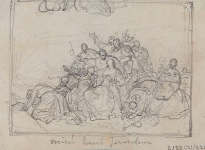 Crusaders in front of Jerusalem