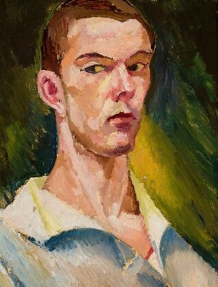 Cubist self-portrait — size preview