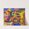 Cubist village by Georges Gaudion