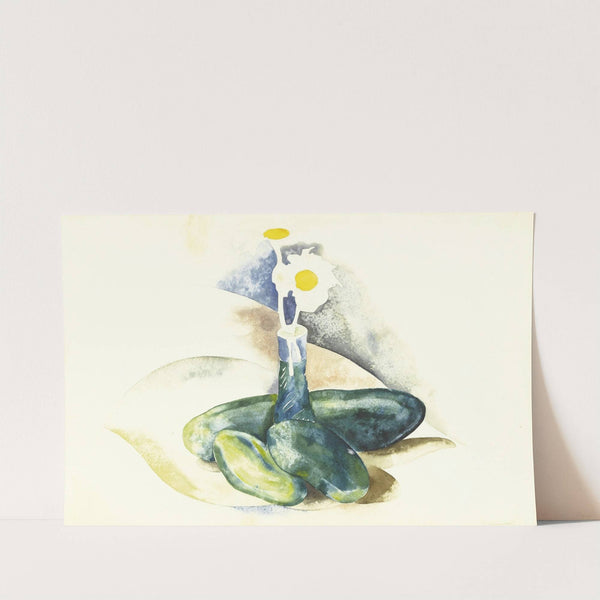 Cucumbers and a Flask of Daisies (circa 1925) by Charles Demuth