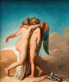 Cupid and Psyche embrace each other