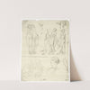 Cupid and Psyche, the Borghese dancers and part of another relief by David Humbert de Superville
