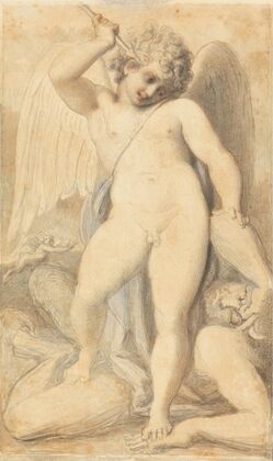 Cupid Overpowering a Satyr