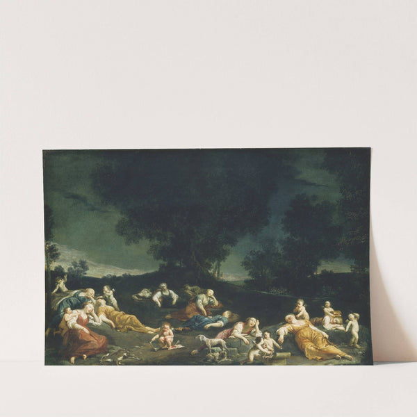 Cupids Disarming Sleeping Nymphs (c. 1690-1705) by Giuseppe Maria Crespi