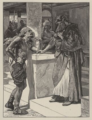Cushi Brings to David News of the Death of Absalom (1881)