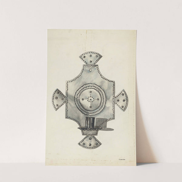 Cut Tin Candle Holder by Irene M. Burge