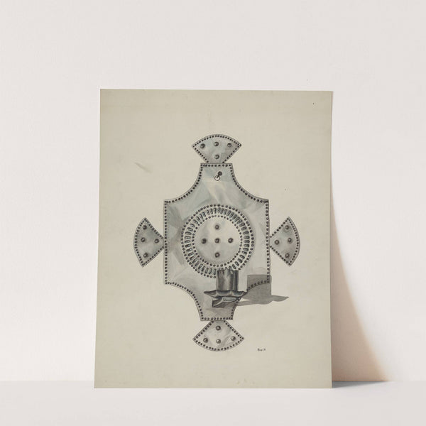 Cut Tin Candleholder (Candelero) by Irene M. Burge