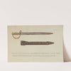Cutlass and Leather Scabbard by American 20th Century