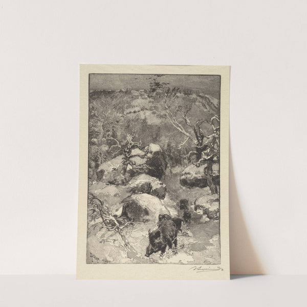 Cuvier-Châtillon Cliff (1890) by Auguste Louis Lepère