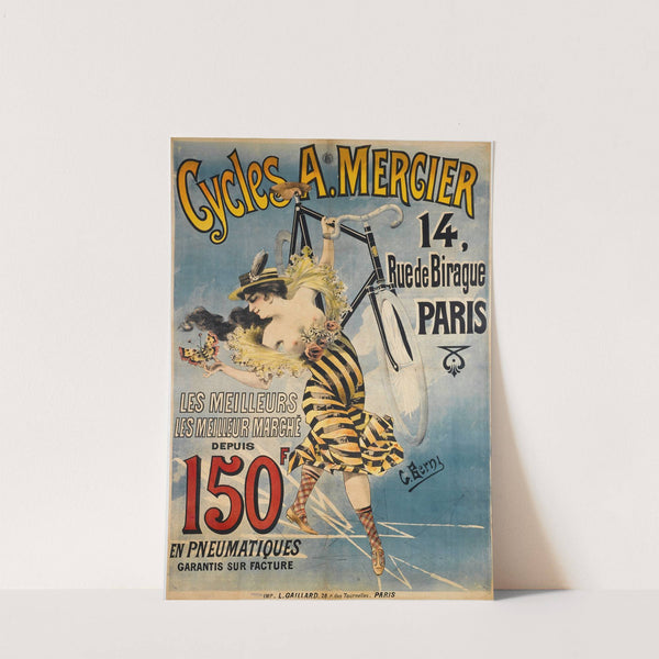 Cycles A. MERCIER 14, Rue de Birague PARIS (1880-1890) by G. Berni