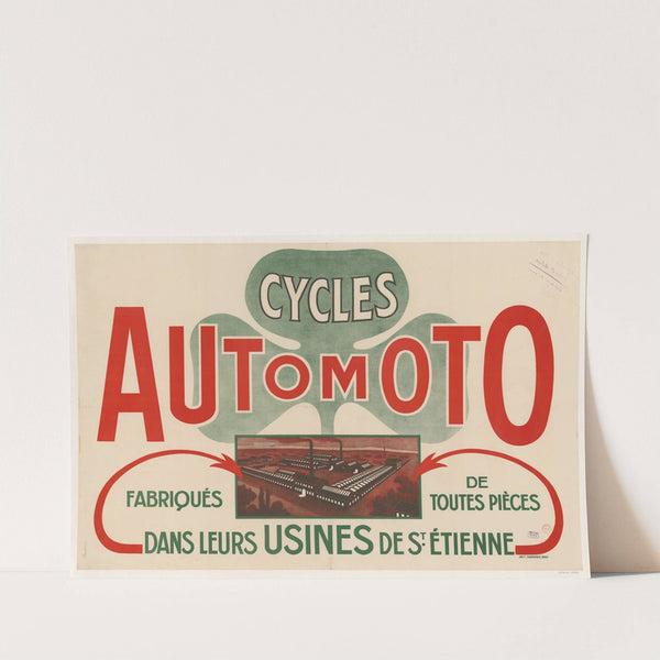 Cycles Automoto fabriqués de toutes pièces dans leurs usines de St Etienne (1914) by Imp. F. Champenois