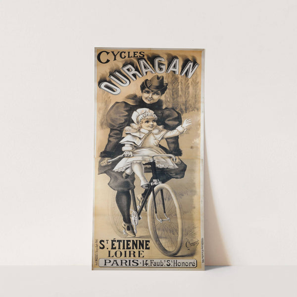 Cycles Ouragan St. Etienne Loire Paris (1880-1890) by L. Chouquet