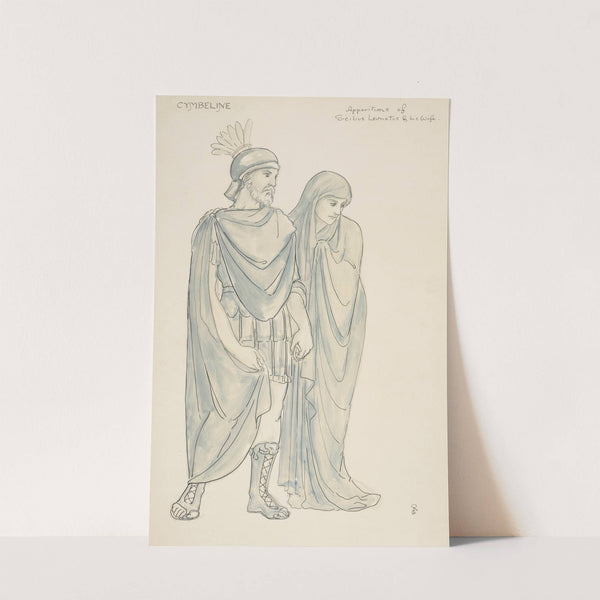 Cymbeline; Apparitions of Sicilius Leonatus & his wife (1890s) by Walford Graham Robertson