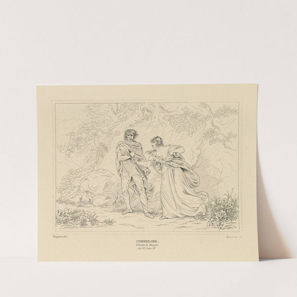 Cymbeline; Pisanio & Imogen, act III, scene IV (19th century) by William Francis Starling