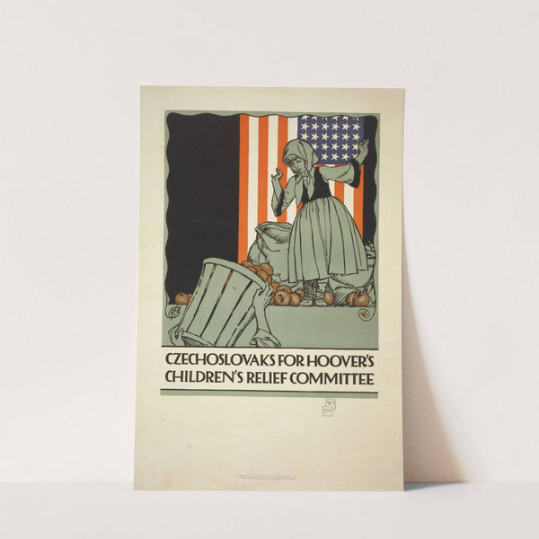 Czechoslovaks for Hoover&#039;s children&#039;s relief committee by Vojtech Preissig