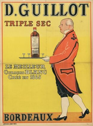 D. Guillot, triple sec le meilleur curaçao blanc. Bordeaux (1899)