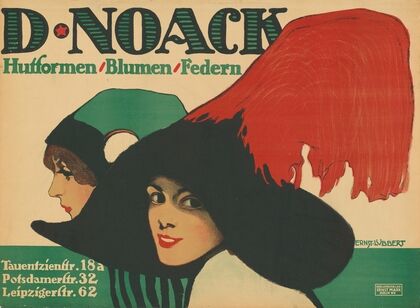 D. Noack Hutformen Blumen Federn (1911)