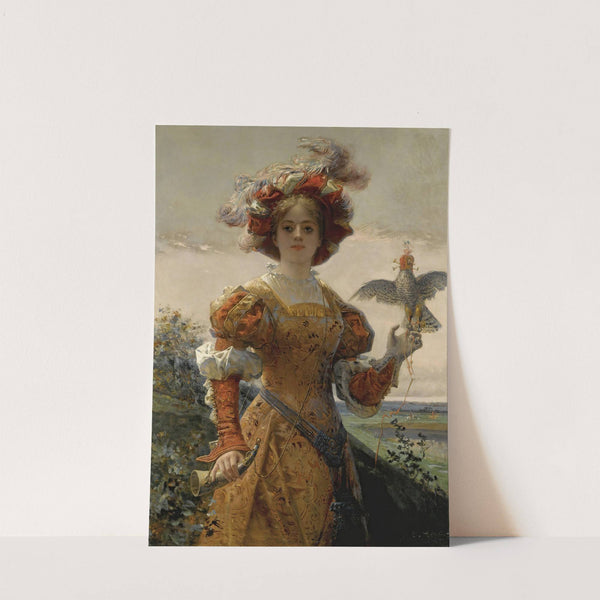 Dame Au Faucon by Edmond-Louis Dupain