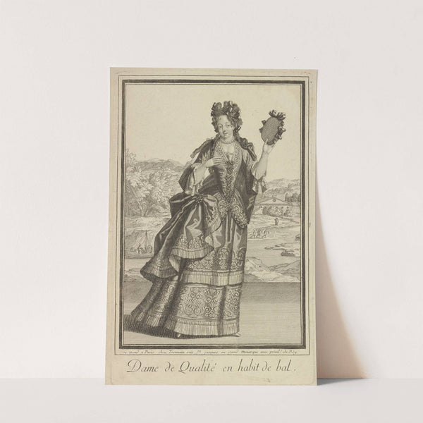 Dame de qualité en habit de bal (1690-1699) by Jean Bérain