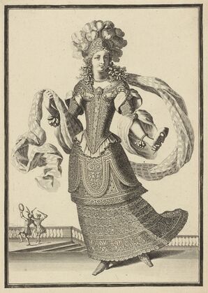 Dame en habit de ballet (1680-1690)