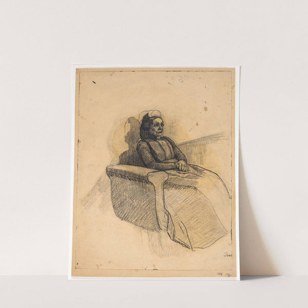 Dame i sofa by Christian Kongstad Petersen