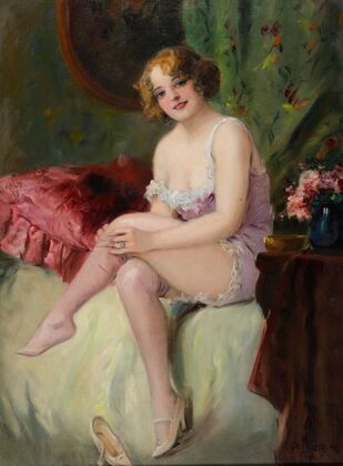 Dame im Boudoir — size preview