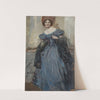 Dame im dunkelblauen Ballkleid (circa 1940) by Brynolf Wennerberg