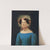 Dame in blauem Kleid by Leopold Kupelwieser