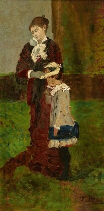 Dame mit Kind (1881)