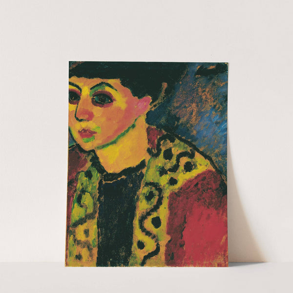 Dame vor blauem Grund (1908) by Alexej von Jawlensky