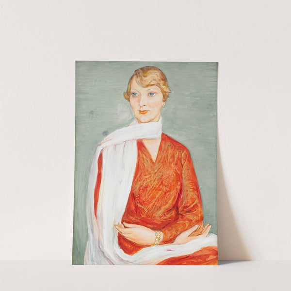 Damen med den vita sjalen by Nils Dardel