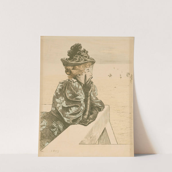 Damenporträt im Profil (1865 - 1894) by Ernest-Ange Duez