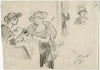 Dames in een café