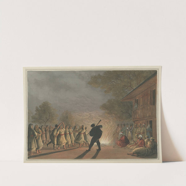 Dance of Bulgarian Peasants by Luigi Mayer