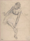 Dancer Adjusting Her Slipper