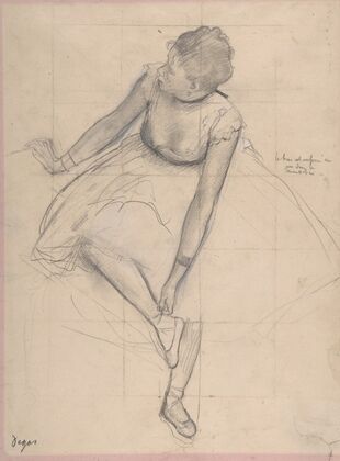 Dancer Adjusting Her Slipper