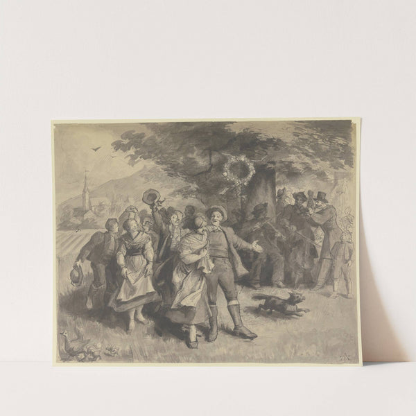 Dancing farmers by Theodor Alt