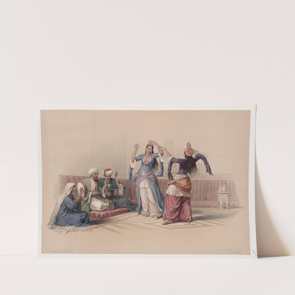 Dancing girls at Cairo. (1846-1849) by David Roberts